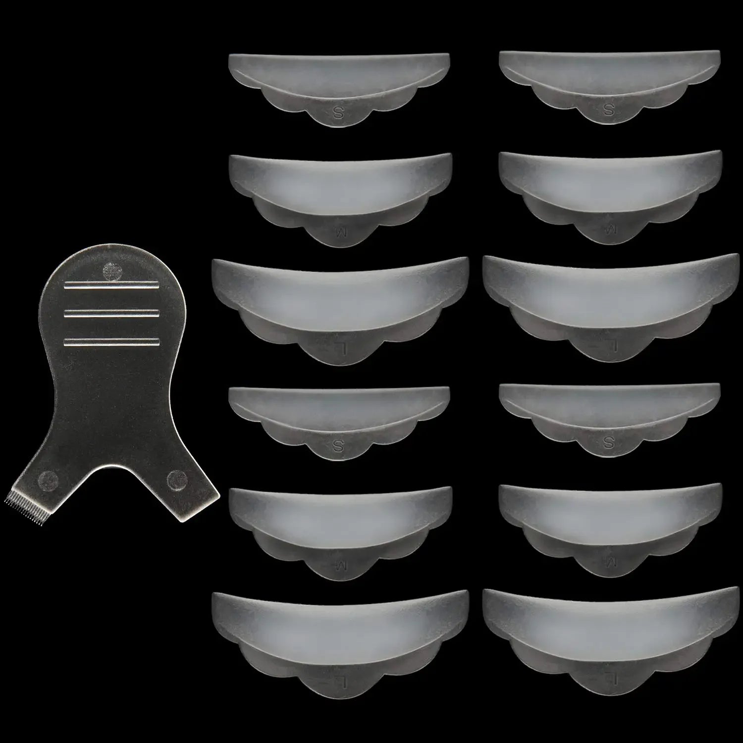 5Pairs Silicone Eyelash Perm Pad Y Eyelash Brush 3D Eyelash Curler Applicator Makeup Lifting Tools Lashes Rods Shield