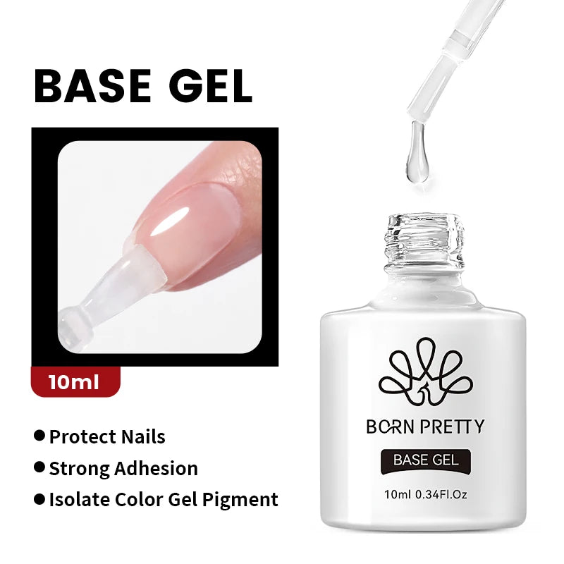 BORN PRETTY 10ml Clear Blooms Gel Polish UV LED Soak Off Nail Art Polish for Spreading Effect Marble Nail Polish Gel Painting