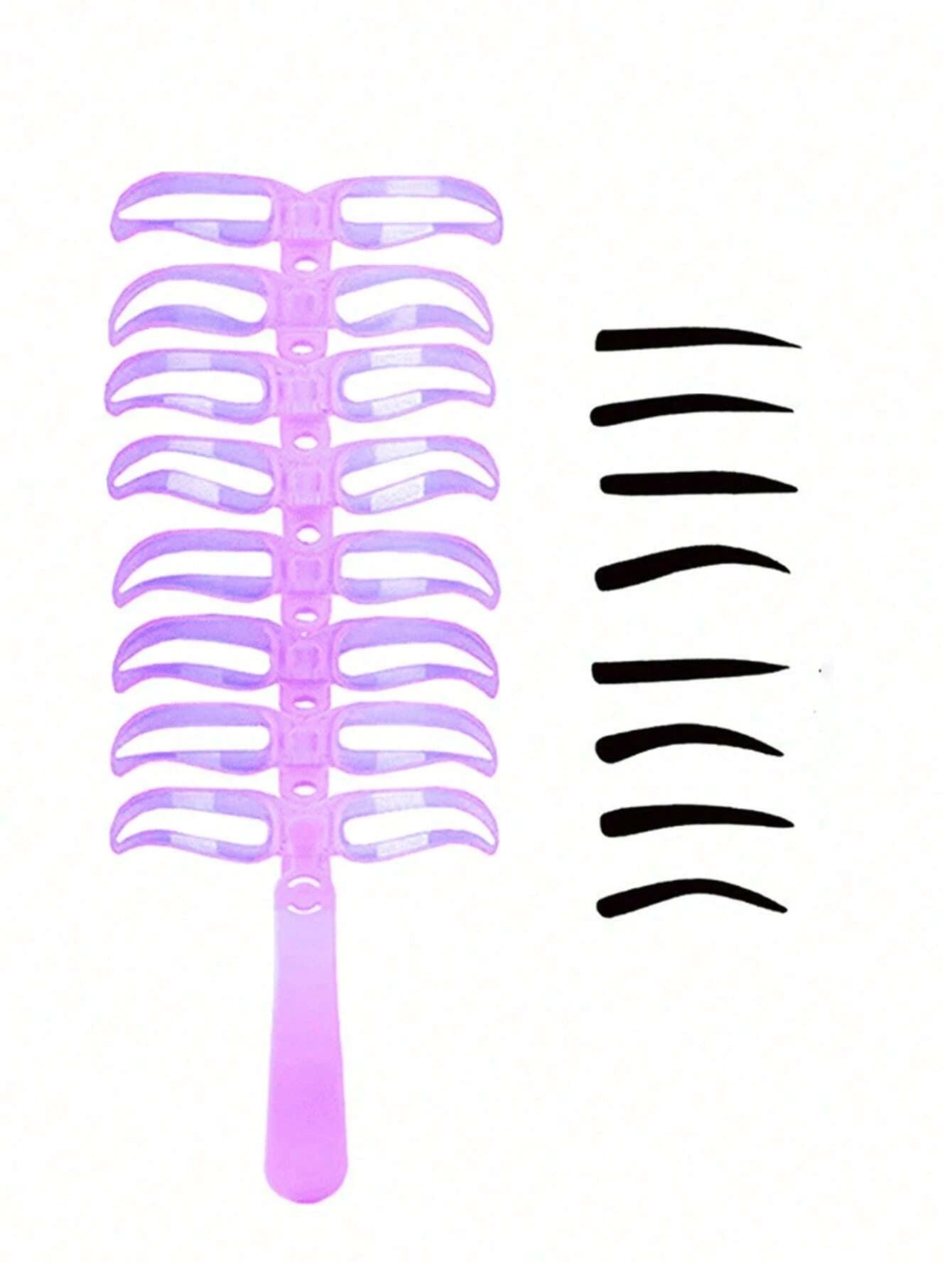 8-In-1 Reusable Eyebrow Template Set, Eyebrow Template Tool, Eyebrow Makeup Model Tool And Accessories