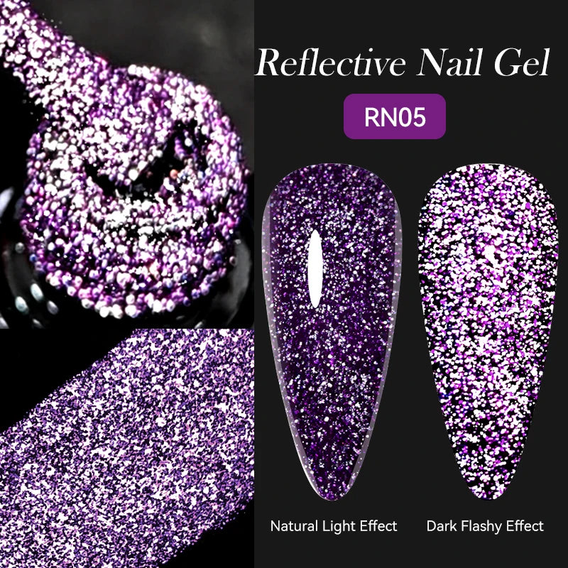 LILYCUTE 5ml Super Bright Metallic Painting Liner Gel Nail Polish UV LED Painting Gel Nail Art Drawing Stripe Pull Line UV Gel