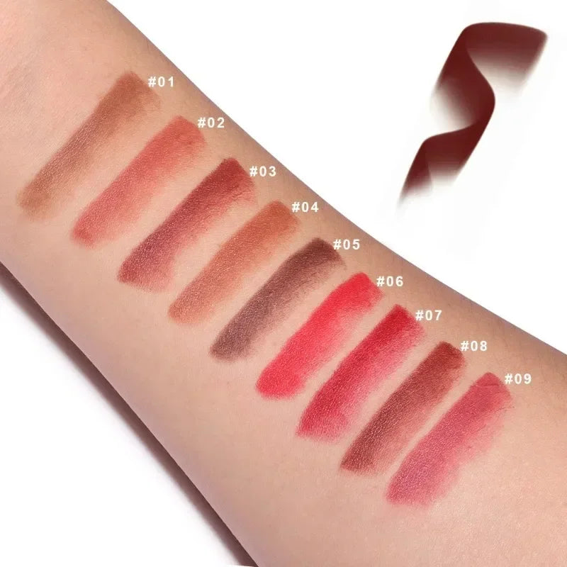 Nude Brown Lip Liner Pencil Velvet Matte Lipstick Lasting Waterproof Rendering Non-stick Cup Makeup Lips Liner Woman Cosmetics
