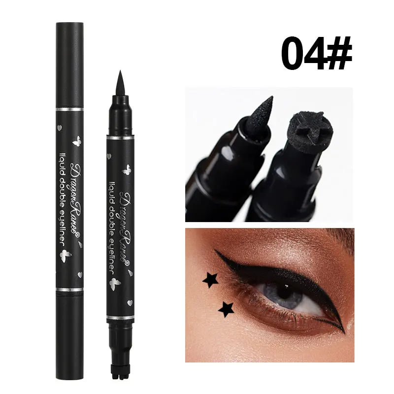 Double-Ended Stamp Liquid Eyeliner - Waterproof & Smudge-Proof
