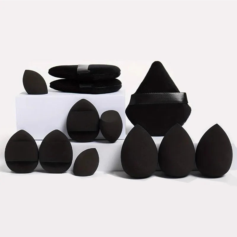 12pcs Makeup Sponges Multicolor Kit Makeup Blender Beauty Blenders Sponges Accessories Women Makeup Tools HZFP03