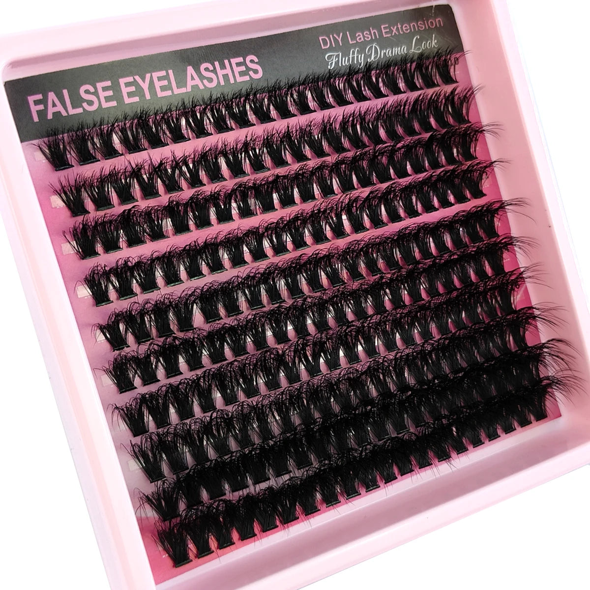 10Row 40D-200D 5D Fluffy Thick Lashes Clusters 10-18mmMix Wispy Individual Lashes Extensions Clusters DIY Makeup False Eyelashes