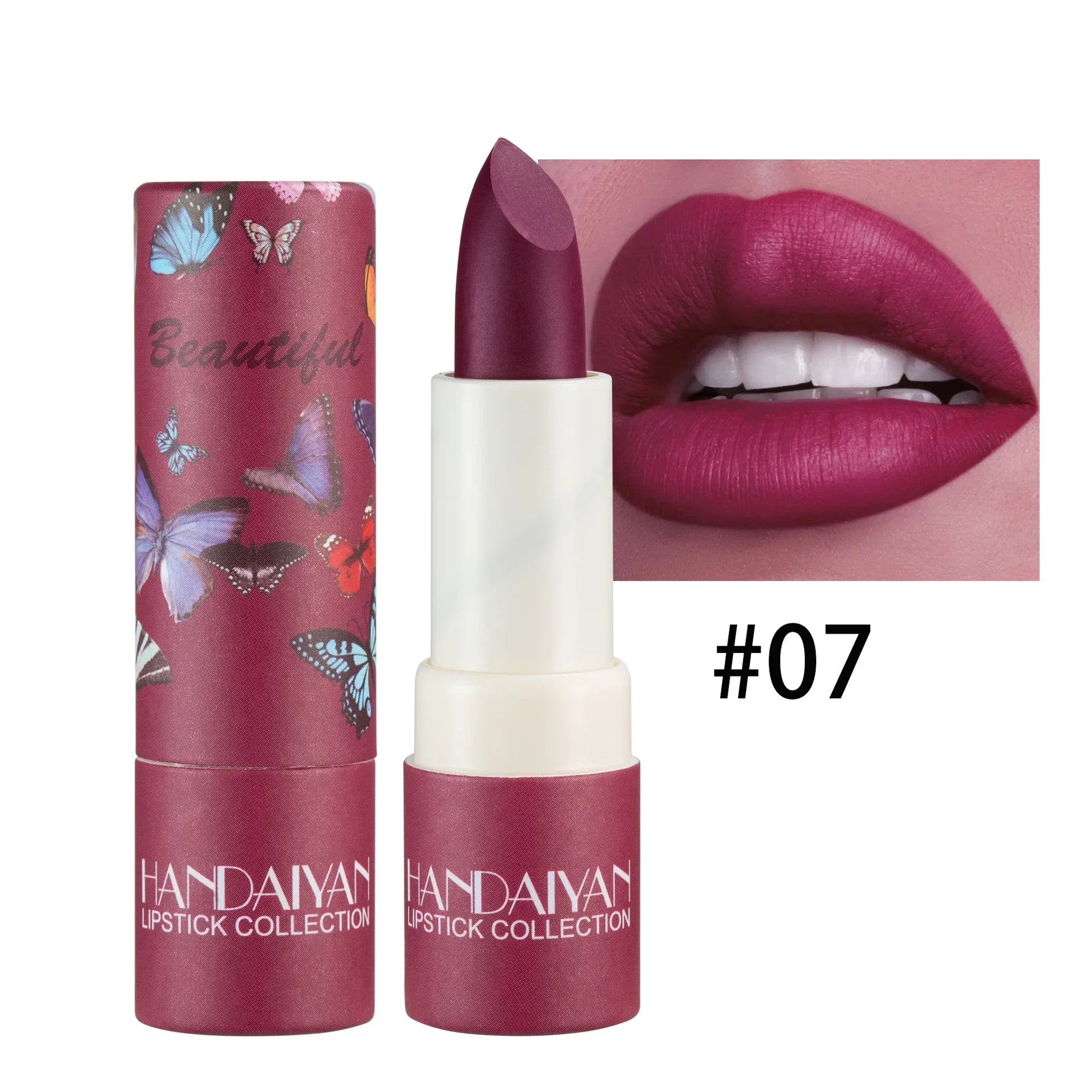 Lipstick Velvet Matte New Nude Moisturizing Tint Lip Balm Cream Pigment 8-color Luxury Lip Makeup Waterproof Cosmetic
