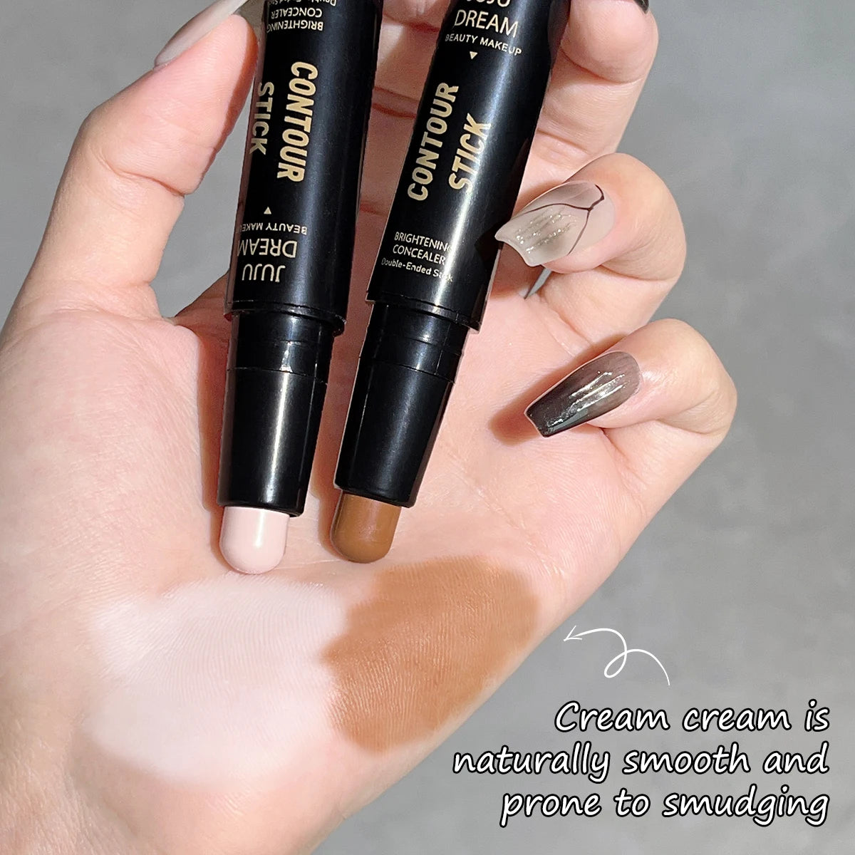 Dual-ended highlighter wand 2-in-1 concealer pen natural three-dimensional shadow wand