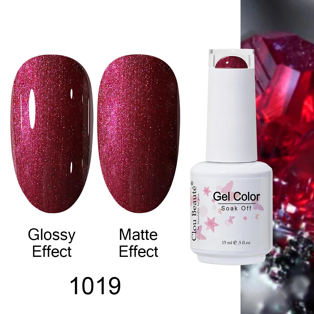 Clou Beaute Royal Blue Color Winter Trendy Semi Permanent Nail Art Manicure Varnishes Gel Nail Polish Hybrid Base Gel Top Coat