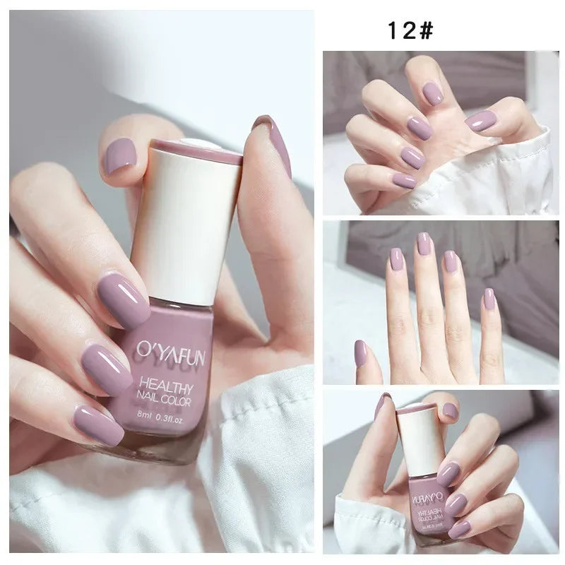 No-bake Nail Polish Nail Art Tearable Quick Dry Normal Without Lamp Nail Polish Glitter Sequins UV Varnish Nails Tools