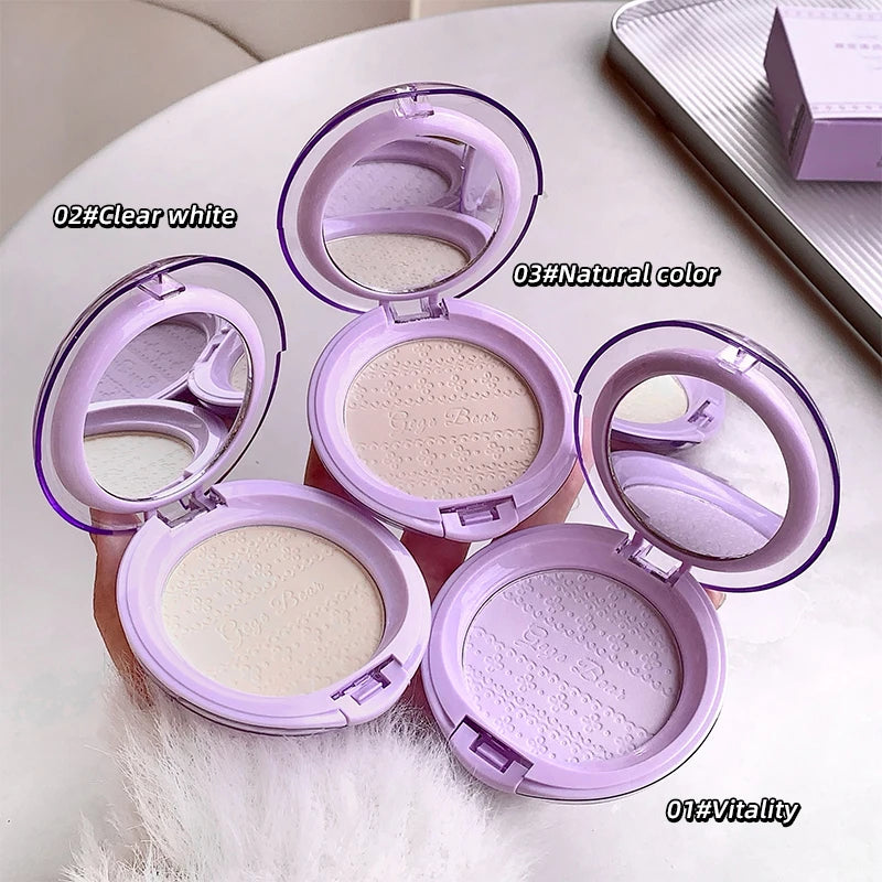 Gege Bear Bare Sensation Translucent Setting Powder — Brightening, Long-Lasting, Concealing, Matte Soft Focus Finish