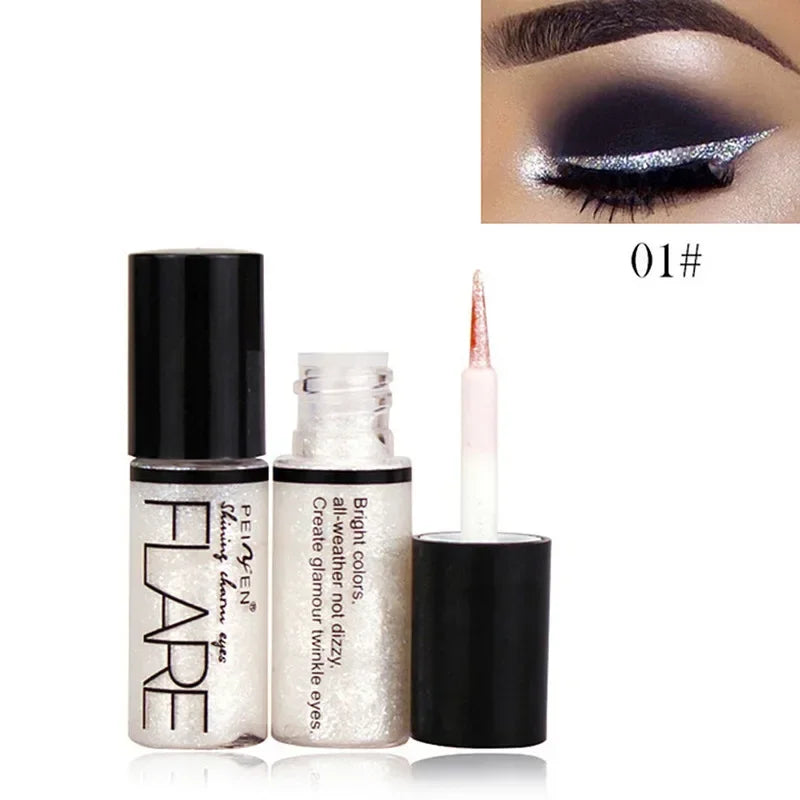 1pcs Big Double-headed seal eyeliner Waterproof and quick-drying black liquid eyeliner small lash glue pen Eye makeup cosmetic