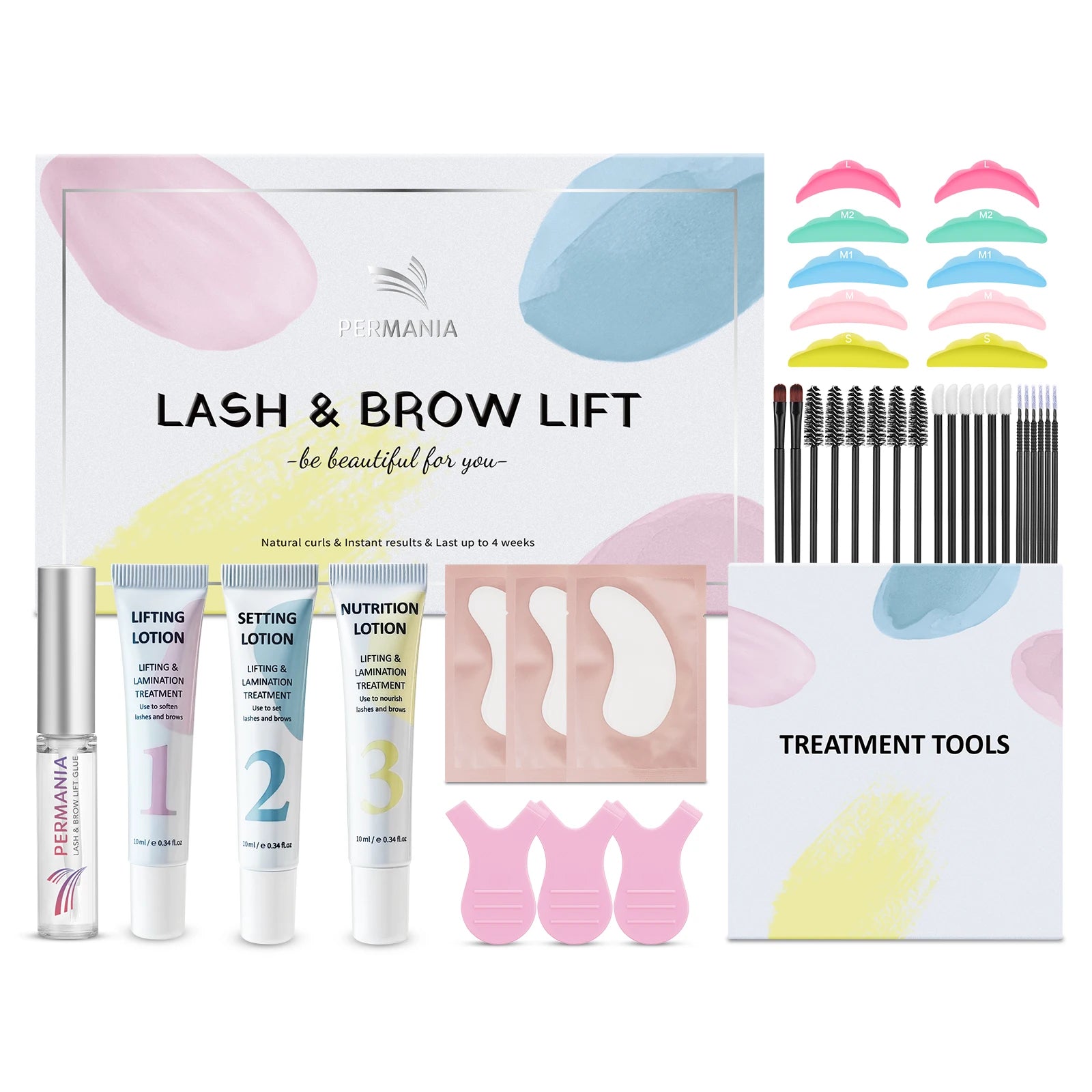 Permania Eyelash Lift and Brow Lamination Kit - Instant Curling