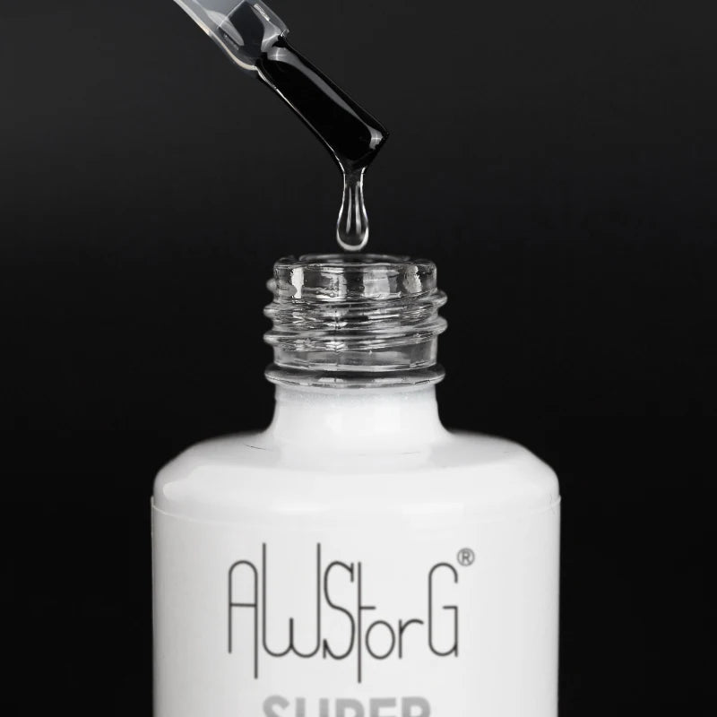 AWStorG 15ML Super Top Coat  Function Gel No Wipe Matte Top Gel Transparent Soak Off  UV LED NailArt Manicure Gel Varnish Primer