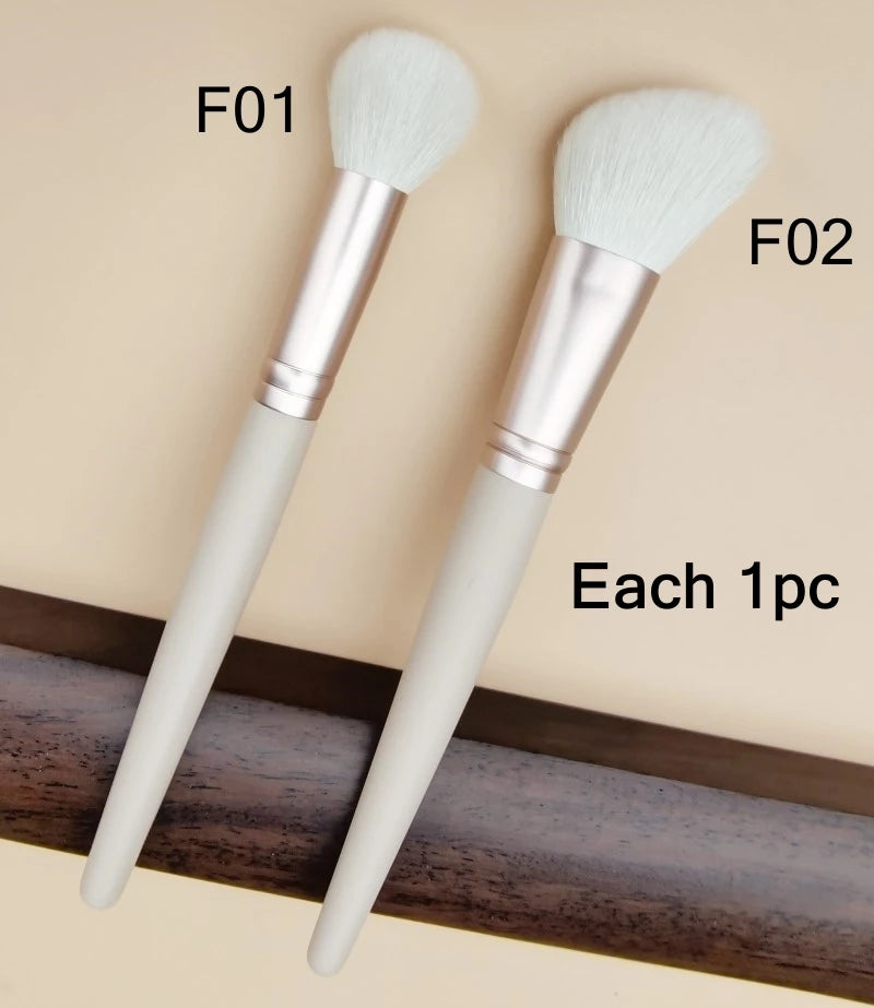 Blush Brush Bronzer Natural Goat Hair Pink Multifunctional Contour Foundation Makeup Brushes Beauty Tools