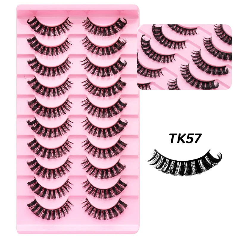 Russian Strip Lashes Makeup Lashes 25mm 3D Mink Volume Fluffy Natural False Eyelashes Thick Dramatic Mink Eyelashes Wholesale