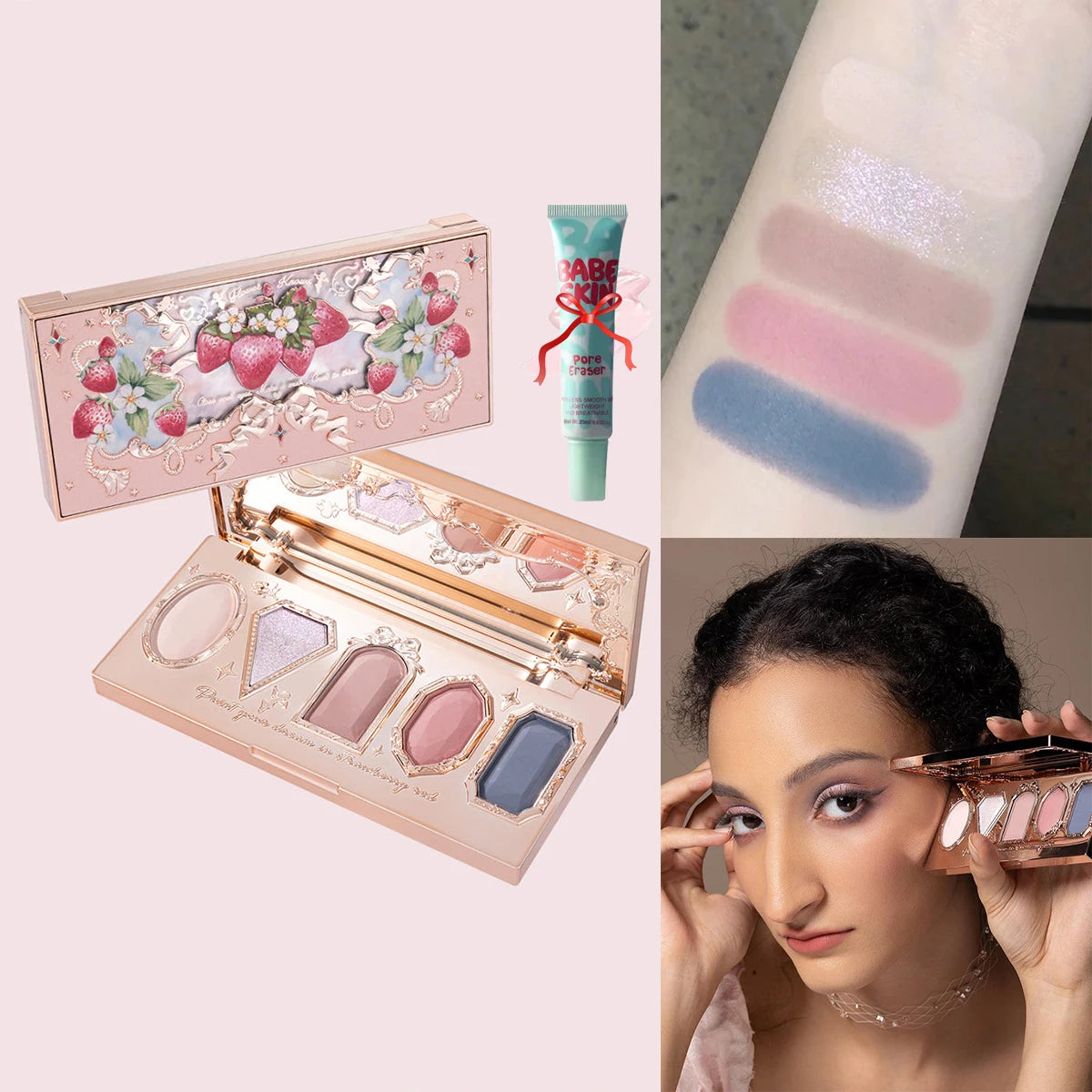 Flower Knows Chocolate Wonder-Shop 8-Color Eyeshadow Palette