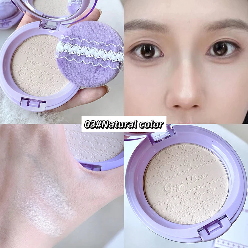 Gege Bear Bare Sensation Translucent Setting Powder — Brightening, Long-Lasting, Concealing, Matte Soft Focus Finish