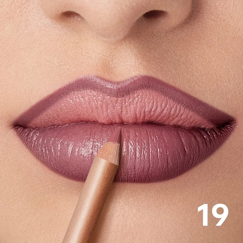 Waterproof Matte Lip Liner, Long Lasting High Pigment Lip Pencil, Smooth Precise Lip Contour for Women