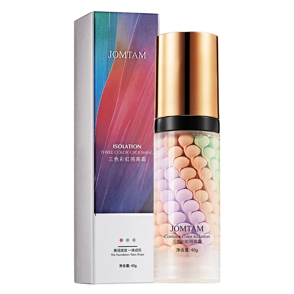 Three-color Repair And Isolation Cream Protective Primer Before Makeup Moisturizing Isolation Milk 40g