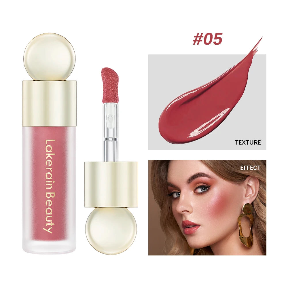 7.5ml Matte Liquid Blush Velvet Blusher Orange Peach Face Pigment Lasting Beauty Natural Cheek Tint Cream Waterproof  Blush