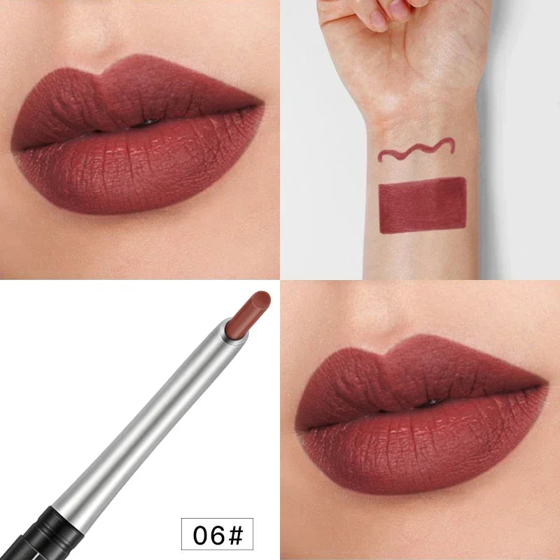 17Colors Portable Matte Pencil Lipstick Natural Long-lasting Waterproof Moisturizing Pen Lip Liner Makeup For Women