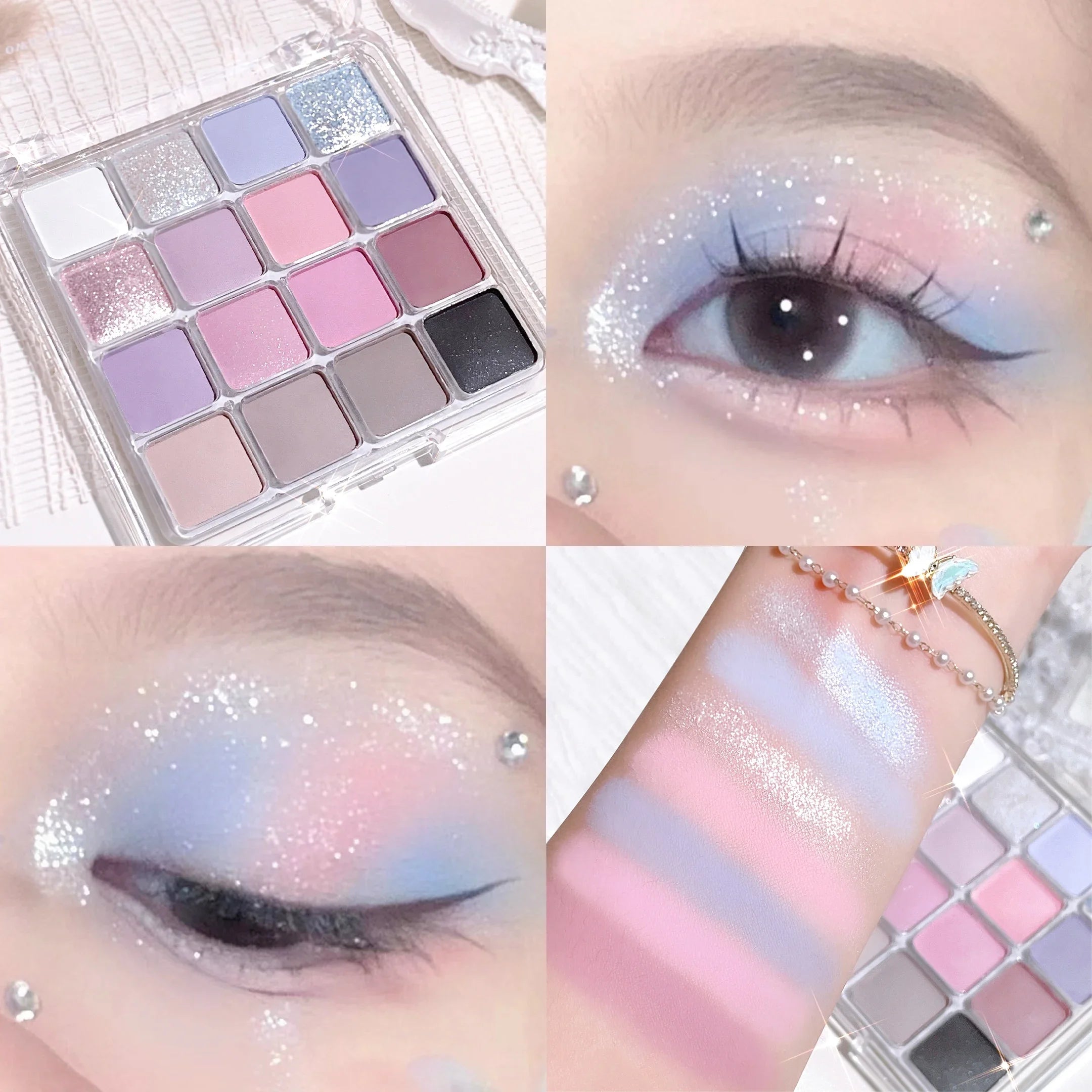 Xiaoyumi 16-Color Sunset Eyeshadow & Highlighter Palette