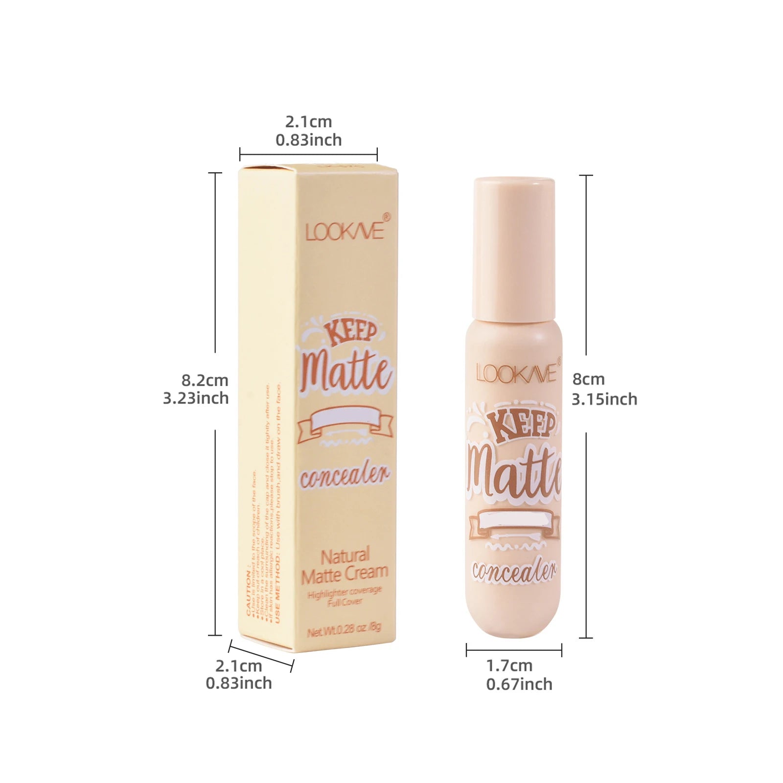 Full Coverage Liquid Concealer - Moisturizing Matte Finish 8g