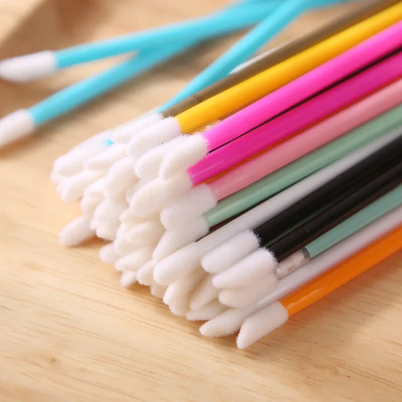 500PCS Lip Wands Applicators Disposable Lip Brush, Lipstick Brush Lip Gloss Applicator Wands Wholesale of Makeup Tools