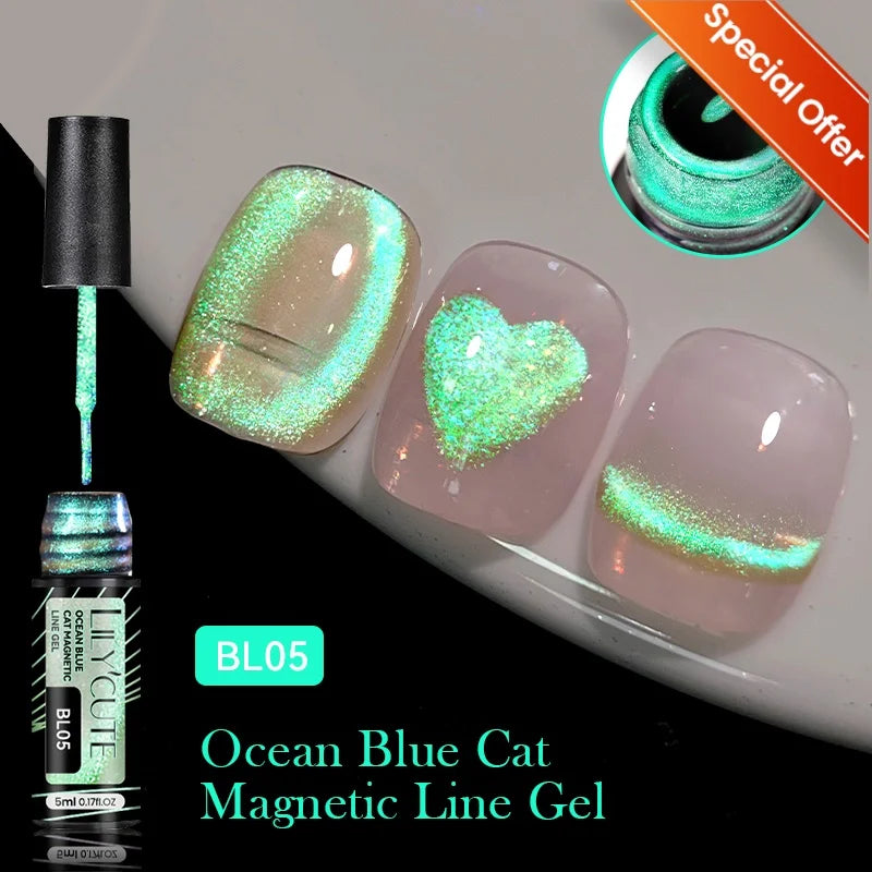 LILYCUTE 7ML Colorful Gel Nail Polish 129 Colors Long Lasting For Manicure Semi Permanent Base Top Coat Nail Art UV Gel Varnish