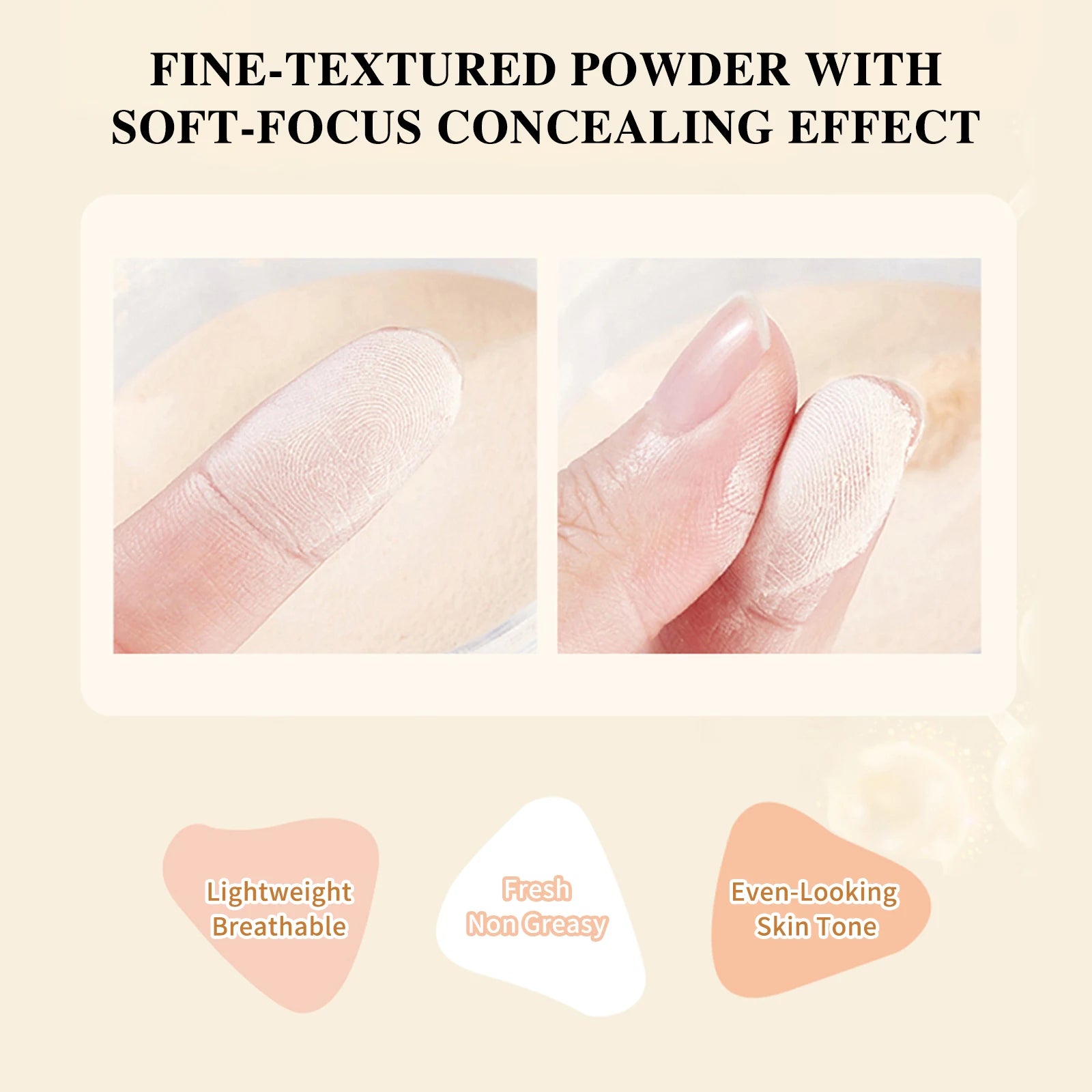 Snail Water Transparent Double Layer Powder Lightweight Without Caking Both Setting and Touch-Up Makeup