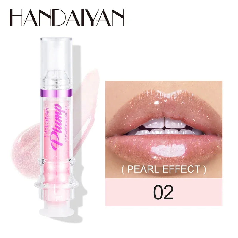 HANDAIYAN Hydrating Lip Glow Oil, Moisturizing Transparent Plumping Lip Gloss, Tinted for Lip Care and Dry Lip Hot