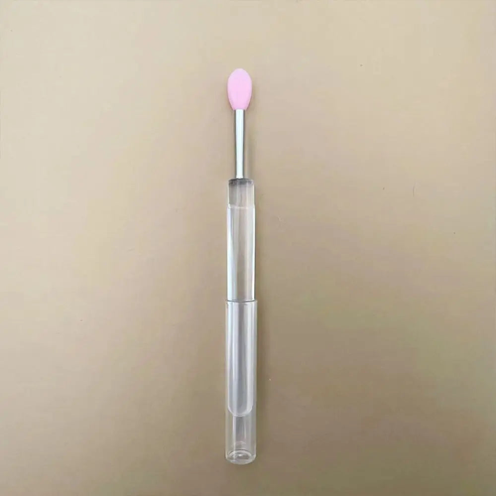 Portable Gold Silver Lips Makeup Brush Pen Metal Handle Cosmetic Lipgloss Lipstick Lip Gloss Brush With Protect Cap Maquiagem