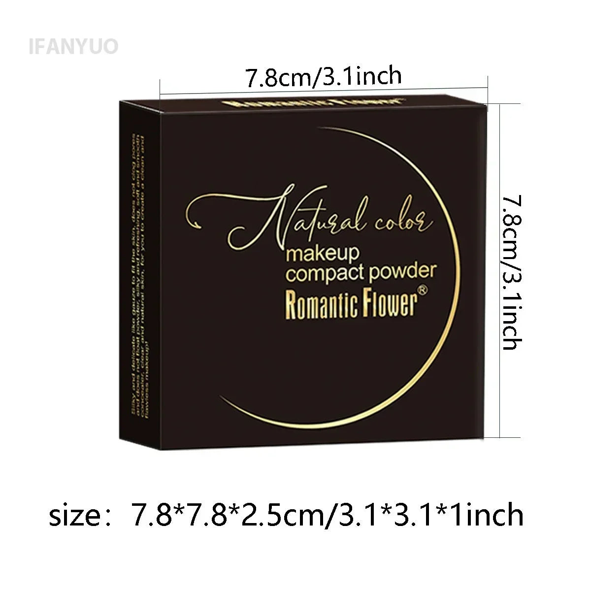 Wheat Bronzing Powder Dark Skin Matte Finish Sweatproof Oil Control Foundation Concealer Contour Palette with Powder Puff Mirror