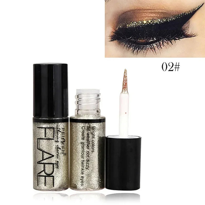1pcs Big Double-headed seal eyeliner Waterproof and quick-drying black liquid eyeliner small lash glue pen Eye makeup cosmetic