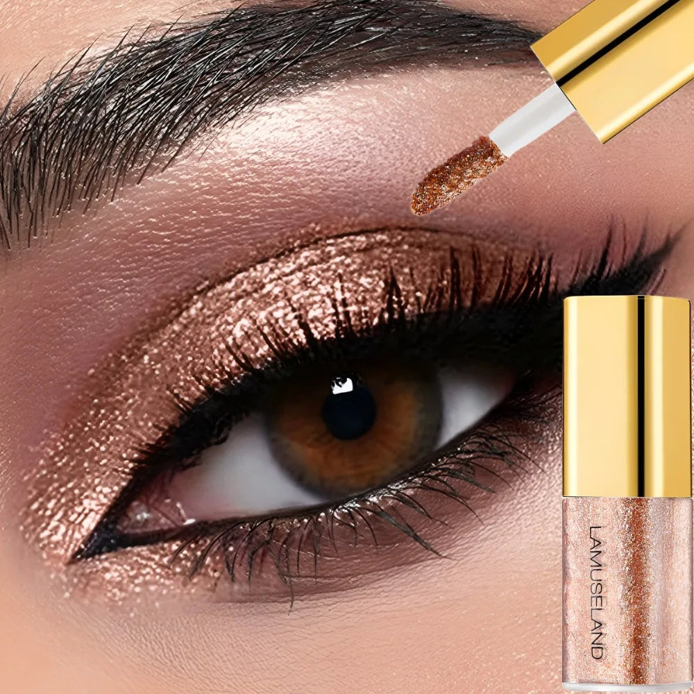 Pearly Liquid Eyeshadow Makeup Natural Smokey Silver Shimmer Glitter Diamond Shadows For Eyelids Waterproof Beauty Highlighter