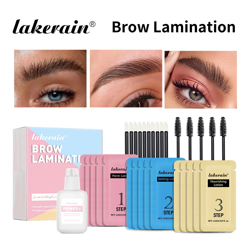 Lakerain Eyebrow Lamination Kit - DIY Brow Perm Set for Fuller Brows