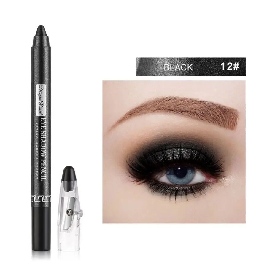 Eyeshadow Pen, Eyeliner Pen, Eyeshadow Stick, Under-Eye Shadow Pen, Pearlescent Eyeshadow Pen with Sharpener, Foam Pen, Single-Color Eyeshadow Pen, Pearlescent Under-Eye Shadow, Highlighter, Smudge-Proof
