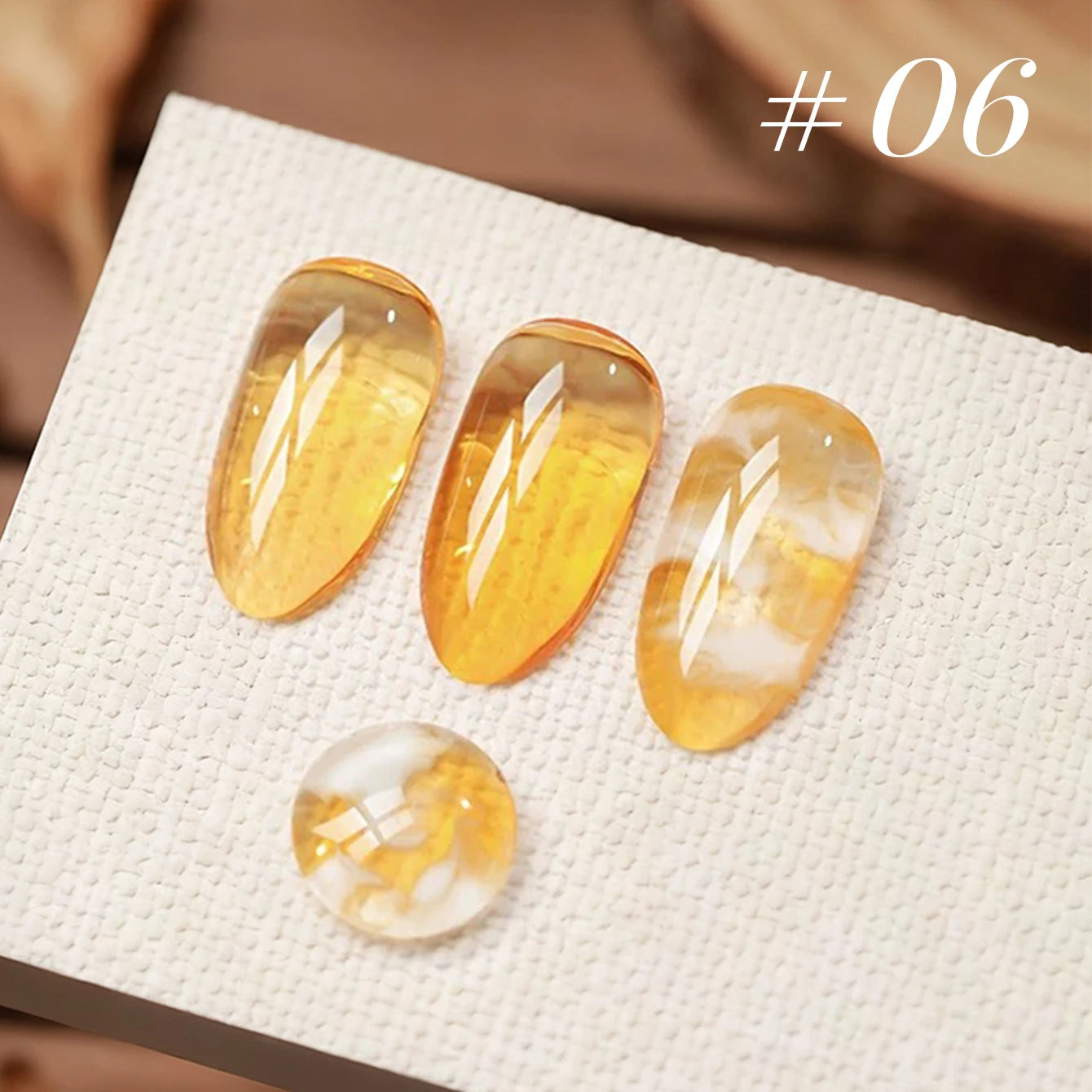 MIANEL 10ML Brown Amber Series Jelly Gel Nail Polish 2026 New Popular Ice Clear Caramel Nail Polish Black Nails 1-6pcs