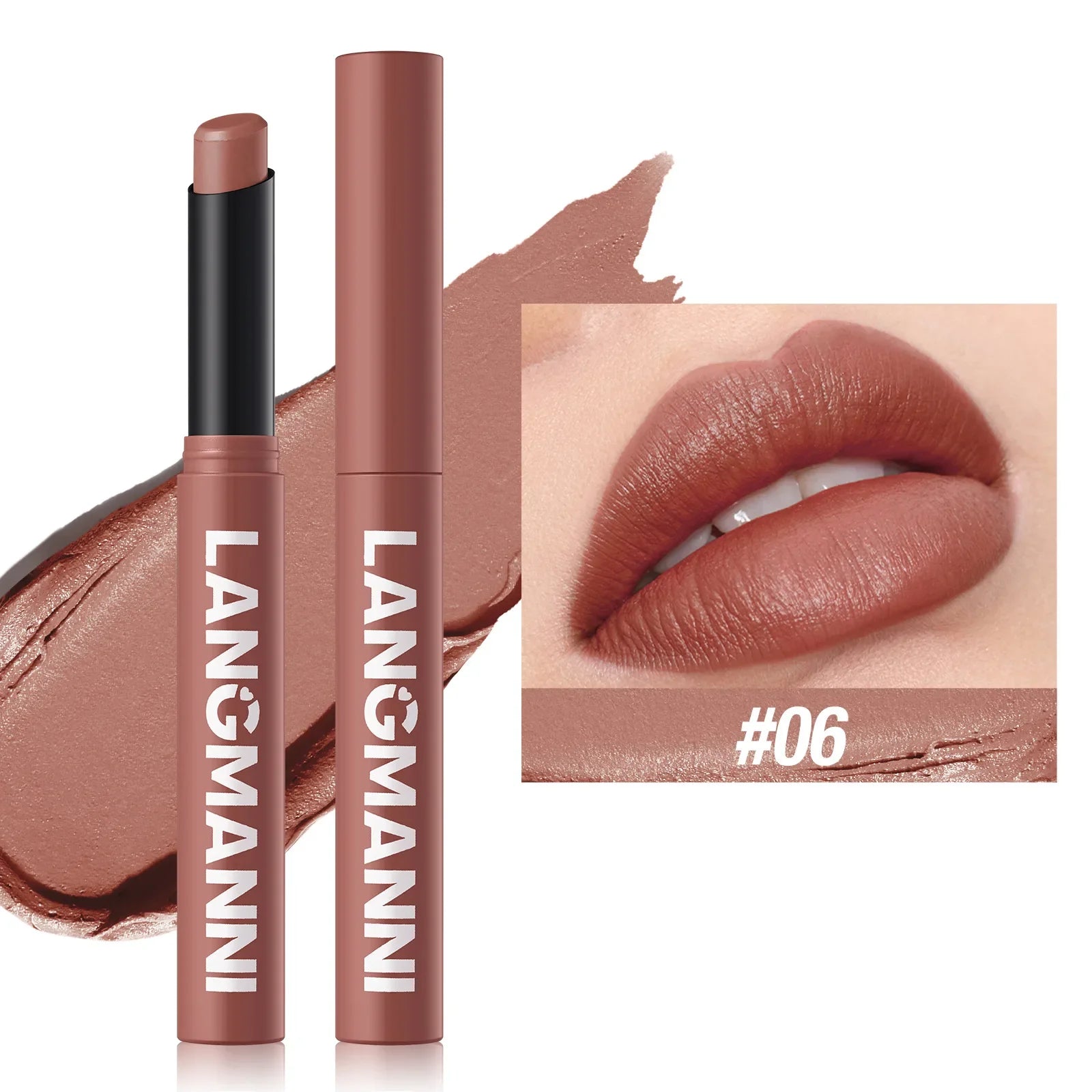 12 Color Matte Lipstick Non-Stick Cup Long-Lasting Velvet Finish Lipstick Pen  Smooth Matte Lip Color Waterproof Non-Fading