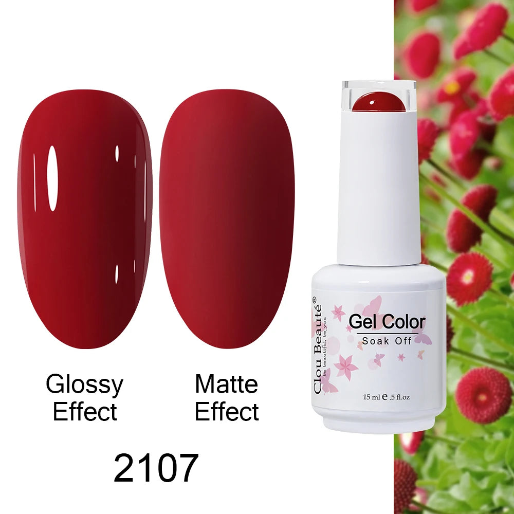 Clou Beaute Royal Blue Color Winter Trendy Semi Permanent Nail Art Manicure Varnishes Gel Nail Polish Hybrid Base Gel Top Coat