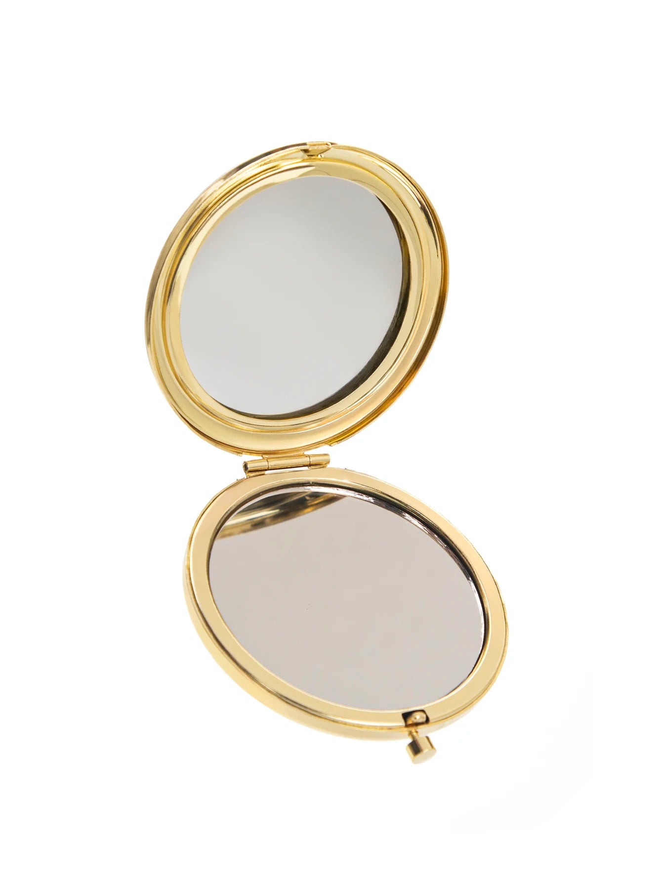 【2025 New】65 mm Round Double Sided Makeup Mirror - Portable Compact Handheld Makeup Mirror for Purse/Travel/Cosmetics