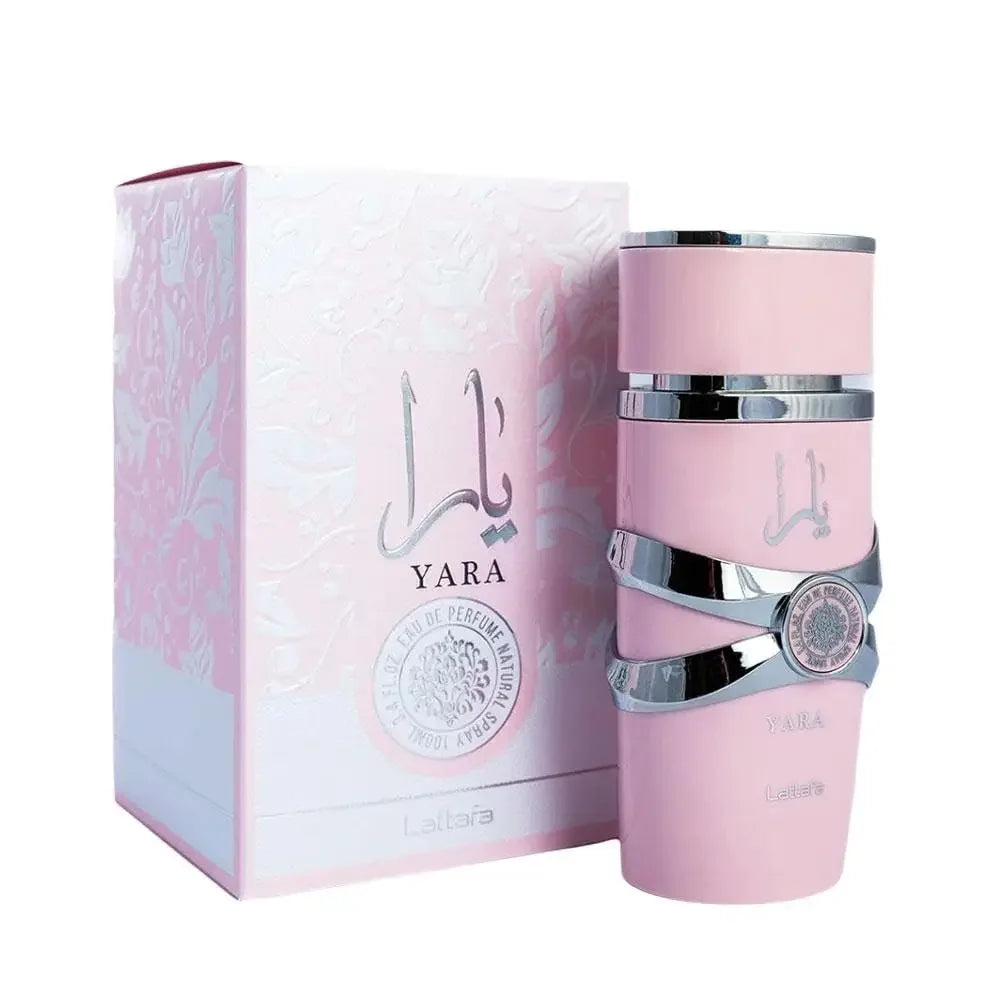 Lattafa Yara - Vanilla, Gourmand, Fruity, Floral - Eau de Parfum Long-Lasting Fragrance for Women, 3.40 Ounce / 100 ml
