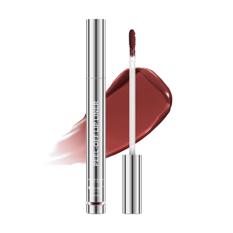 O'CHEAL Peel Off Lip Lip Liner Long-Lasting Lip Gloss High Color Rendering Tear-off 6 Color Waterproof  Matte Lip liner Makeup