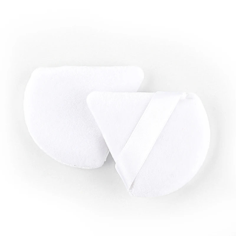 1/2/3/6Pcs Triangle Velvet Powder Puff Face Cosmetic Eye Beauty Makeup Tool Reusable Sponge Washable Mini Powder Puff Accessorie