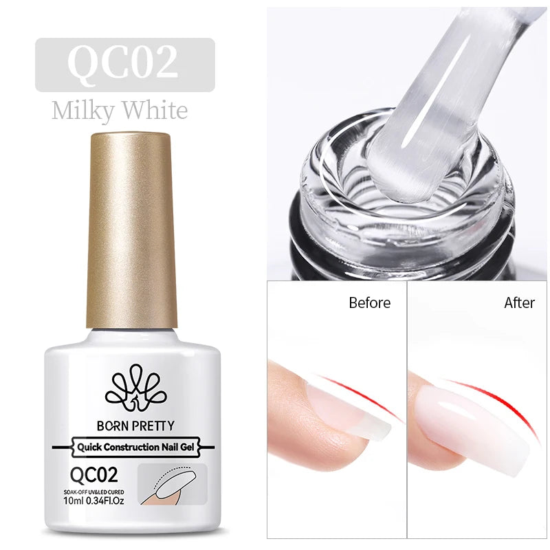 BORN PRETTY 10ml Translucent Color Gel Polish Jelly Nude Autumn Jelly Amber Semi Permanent UV Gel Nail Art Soak Off Gel Varnish