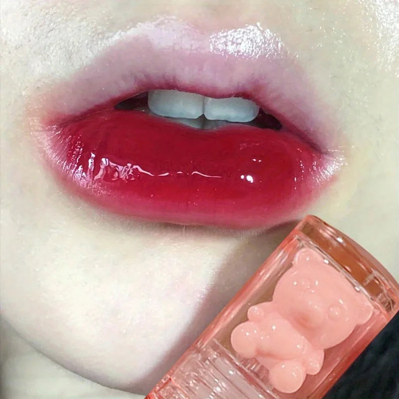 Lip Glaze, Mirror Gloss, Long-lasting Stain Resistant Transparent Film Forming Lip Gloss, Full Lip Color Valentine's Day Gifts