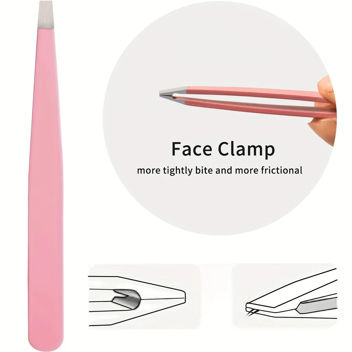 Professional 1/2/4 Piece Precision Stainless Steel Unisex Eyebrow Tweezers Set, Non-Slip Textured Handles, Fast Eyebrow Shaping,