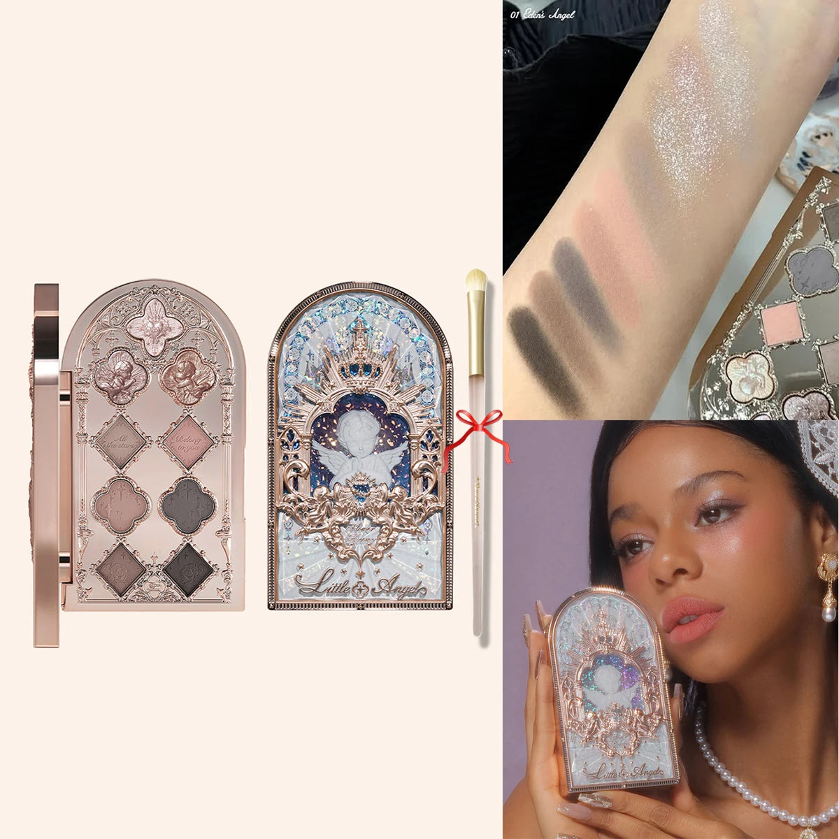 Flower Knows Swan Ballet 6-Color Eyeshadow Palette