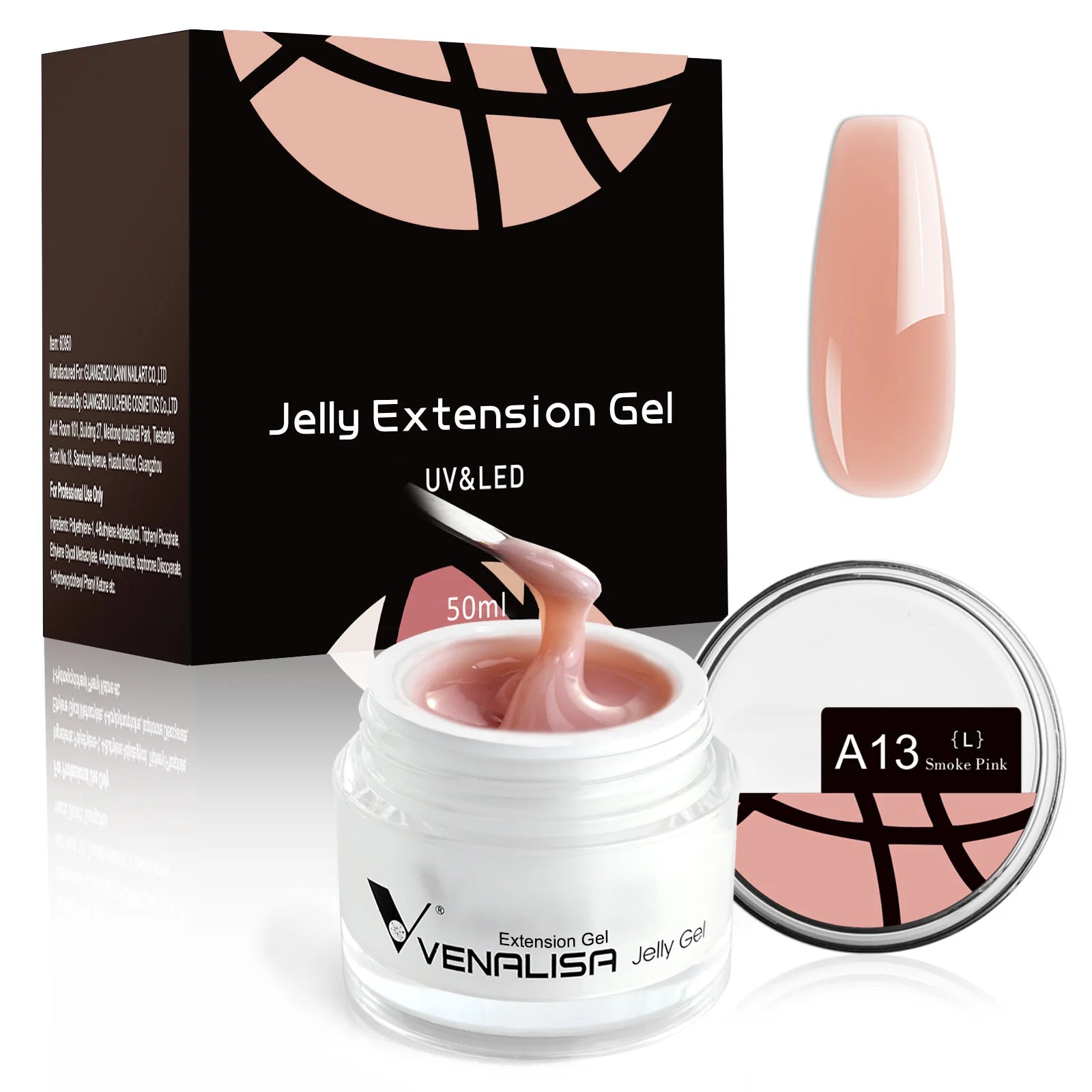 50ml VENALISA Builder UV Contruction Gel Jelly Gel Nude Skin Collection Nail Form Keep Nail C Arc Soak Off UV LED Camouflage Gel
