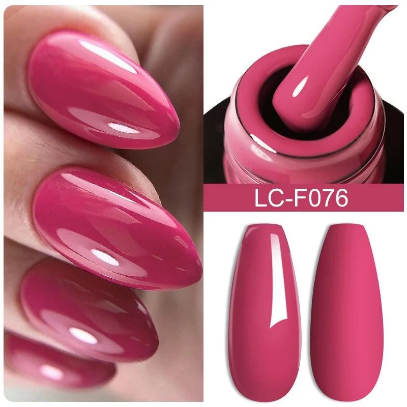 LILYCUTE 7ML Black Silver Red Reflective Glitter Gel Nail Polish Sparkling French Soak Off Long Lasting Manicure Nails Art Gel