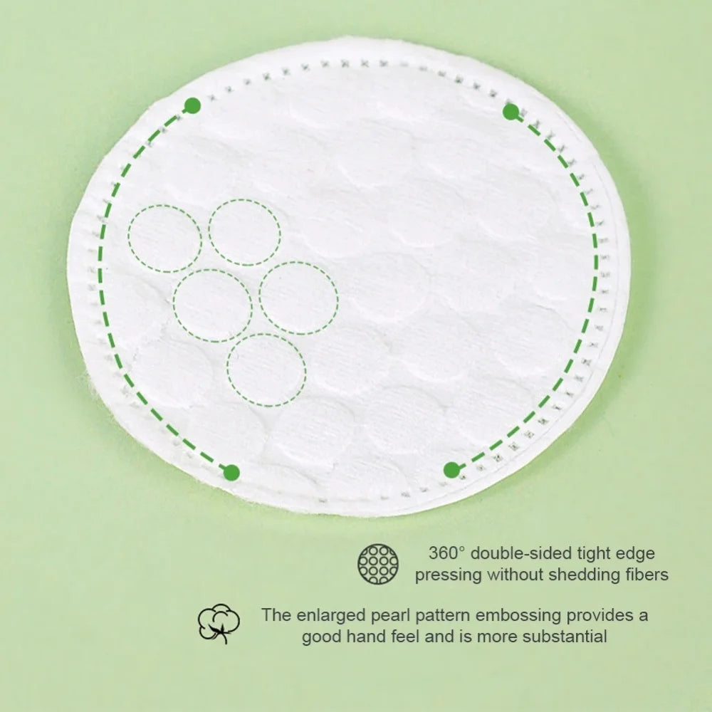 100/200pcs Soft Round Cotton Pad With Double-sided Texture Daily Facial Cleaning Makeup Removal Skin Care For Home And Travel Us